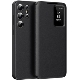 Αναδιπλούμενη θήκη για Samsung Galaxy S22 Ultra, Smart View Wallet, μαύρη
