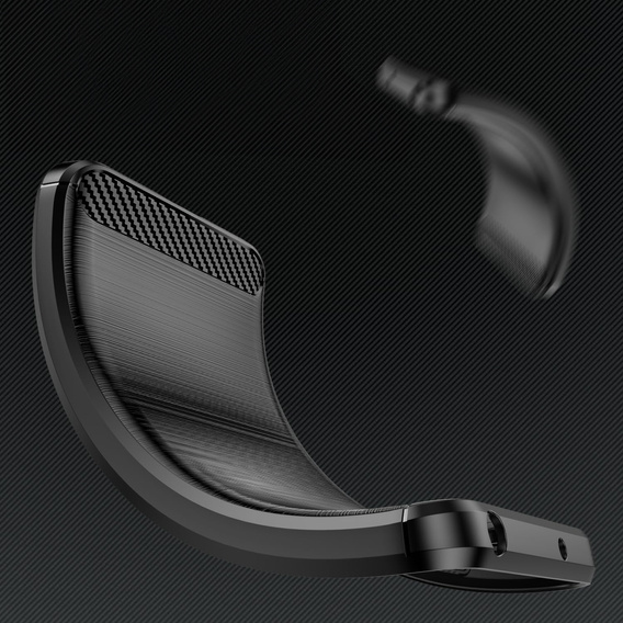 Θήκη για Motorola Edge 60 / 60 Fusion, Carbon, μαύρη