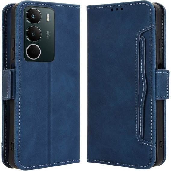 Θήκη με πτερύγιο για Realme C71, Card Slot, σκούρο μπλε