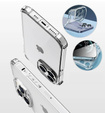 Θήκη για iPhone 16 Pro Max, Erbord Dropproof, διαφανής + γυαλί