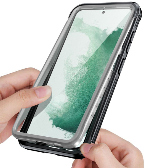 Θήκη για Samsung Galaxy S22, Shockproof, με μεμβράνη, μαύρη