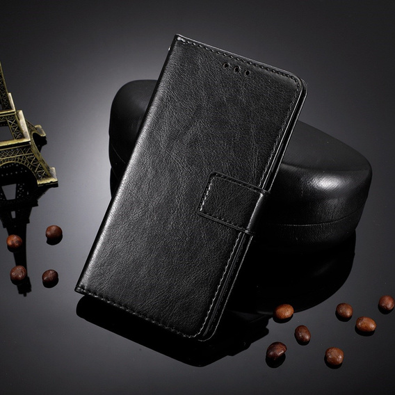 Θήκη με πτερύγιο για OnePlus Nord 3 5G, Crazy Horse Wallet, μαύρη