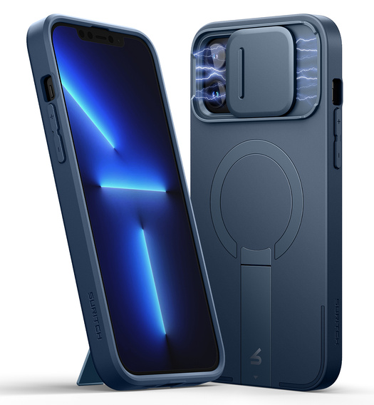 Θήκη για iPhone 12 Pro Max / 13 Pro Max, Suritch Shockproof, για MagSafe, μπλε