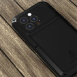 Love Mei Θήκη για iPhone 13 Pro, armored with glass, μαύρη