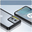 Θήκη για Motorola Moto G53 5G, Fusion Hybrid, διαφανής / μαύρη