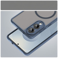 Θήκη για Samsung Galaxy S25 Edge, Kickstand Matt Case, για MagSafe, μπλε + Γυαλί οθόνης