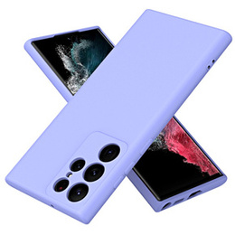 Θήκη για Samsung Galaxy S23 Ultra, Silicone Lite, μωβ