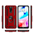 θωρακισμένη θήκη για Xiaomi Redmi 8 / 8A, Nox Case Ring, κόκκινη