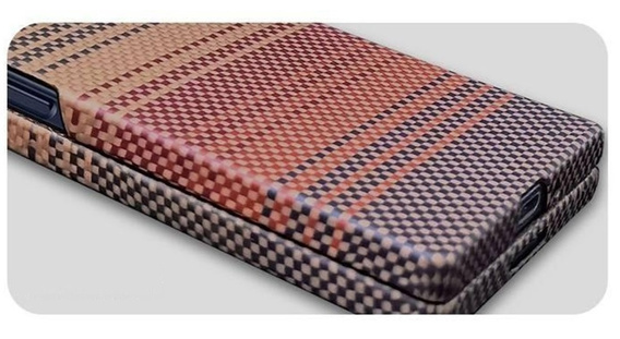 Θήκη για Samsung Galaxy Z Fold6 5G - μαγνητική ίνα αραμιδίου, πορτοκαλί