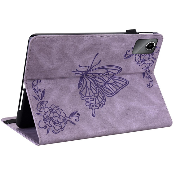 θήκη για το Lenovo Tab M11, Butterfly, μωβ