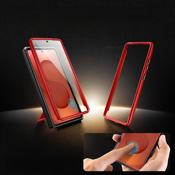 Ανθεκτική θήκη για Samsung Galaxy S25 Ultra – Tongate MECH Series Clip, Μαύρο