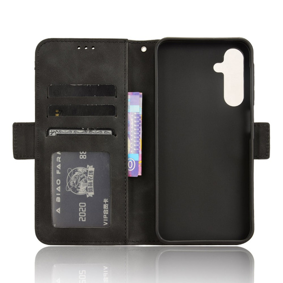 Θήκη με πτερύγιο για Samsung Galaxy A25 5G, Card Slot, μαύρη