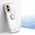 Θήκη για Oppo Reno7 Lite, Electro Ring, λευκή