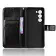 Θήκη με πτερύγιο για Oppo A5 5G / A5m, Crazy Horse Wallet, μαύρη