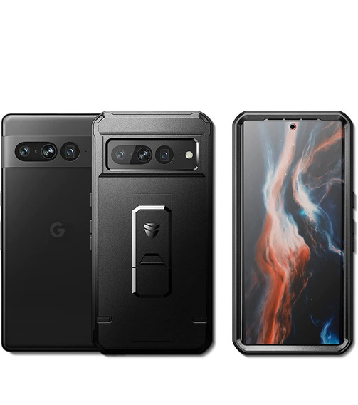 Θωρακισμένη θήκη για Google Pixel 7 Pro, Dexnor Full Body, μαύρη