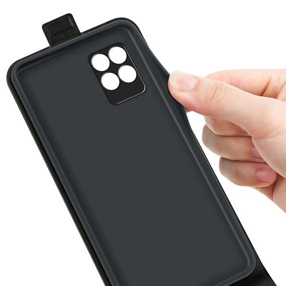 Θήκη με πτερύγιο για Realme 8i, Flip, μαύρη