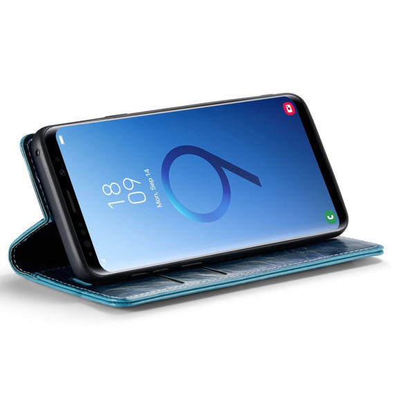 θήκη CASEME για Samsung Galaxy S9+ Plus, Waxy Textured, μπλε
