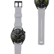 Λουράκι σιλικόνης ERBORD Universal 22mm, Dual Color, γκρι / μαύρη / μαύρη αγκράφα