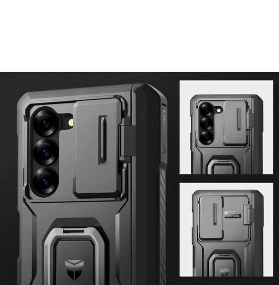 Θωρακισμένη θήκη για Samsung Galaxy Z Fold 6 5G, Dexnor Full Body S-Pen Slot, μαύρη