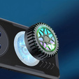 Θήκη για Realme 12 Pro 5G / 12 Pro+ 5G, με μαγνητική πλάκα, διαφανής / μαύρη