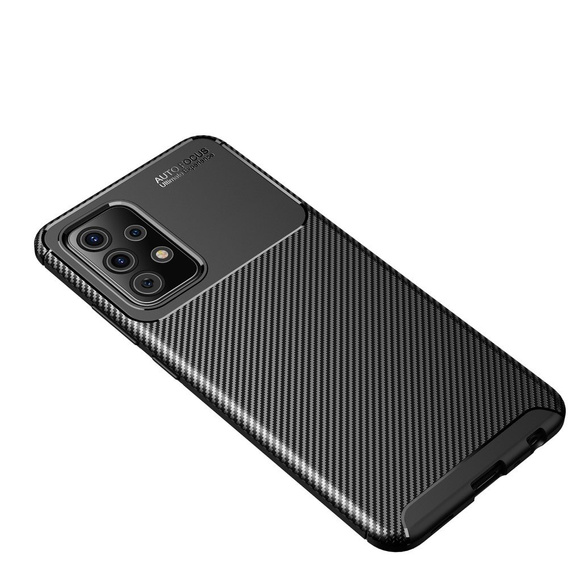 Θήκη για Samsung Galaxy A72 5G, Carbon Gel, μαύρη