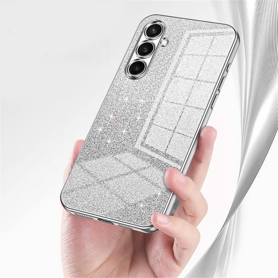 Θήκη Glitter Case CamShield για Samsung Galaxy A57 5G, ασημί
