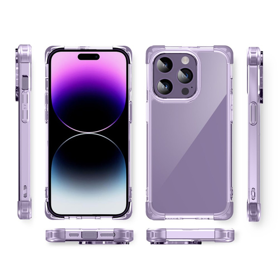 Θήκη για iPhone 14 Pro, ERBORD CornerShield, μωβ