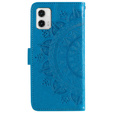 Θήκη με πτερύγιο για Motorola Moto G73 5G, Mandala Flower, μπλε