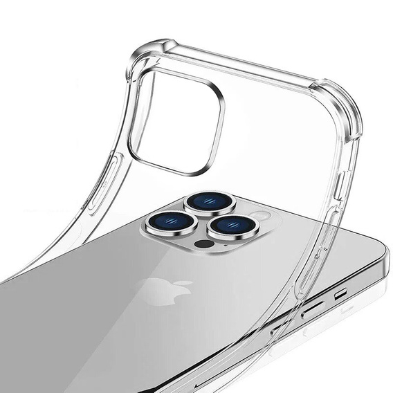 Θήκη για iPhone 16 Pro Max, Erbord Dropproof, διαφανής + γυαλί