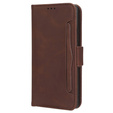 Θήκη με πτερύγιο για Honor 70 5G, Card Slot, καφέ