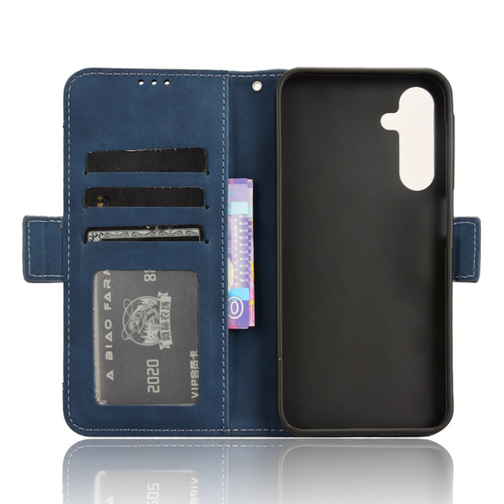 Θήκη με πτερύγιο για Samsung Galaxy A25 5G, Card Slot, μπλε