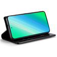 Θήκη με πτερύγιο για Samsung Galaxy S23, ERBORD Waxy Wallet, μαύρη