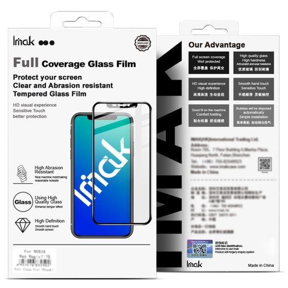 IMAK Full Cover Tempered Glass για Motorola Edge 50 Pro / 50 Ultra / 50 Fusion, μαύρο πλαίσιο