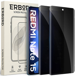 Επανασχεδιασμένο γυαλί ERBORD Anti-Spy (2 τεμ.) για Xiaomi Redmi Note 15 5G / Poco M8 5G