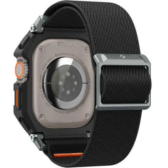 Etui Pasek SPIGEN do Apple Watch 4/5/6/7/SE 44/45mm, Rugged Armor Pro, Charcoal Grey