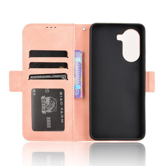 Θήκη με πτερύγιο για Xiaomi Poco X7 Pro 5G, Card Slot, ροζ