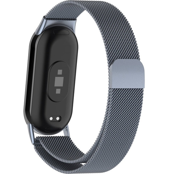 Βραχιόλι Μιλάνου με θήκη για Xiaomi Smart Band 10 / 9 / 8, γκρι