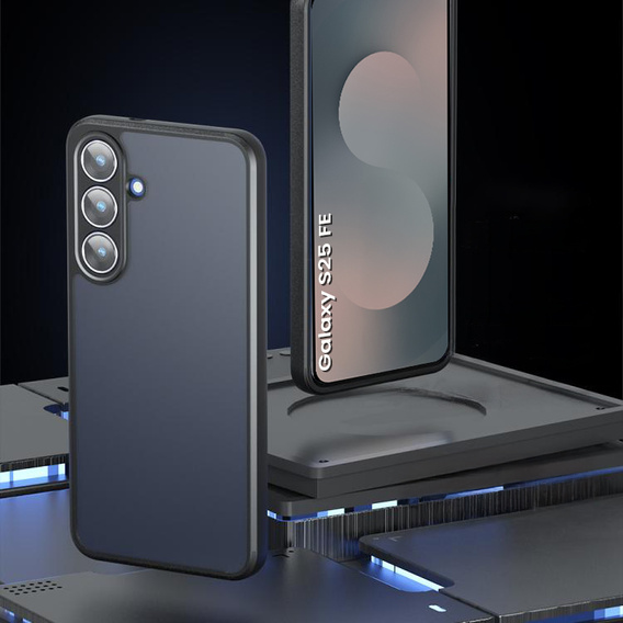 Θήκη για Samsung Galaxy S25 FE, Fusion Hybrid, διαφανής / μαύρη