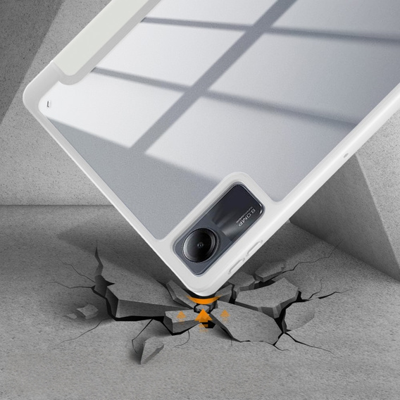 Θήκη για Xiaomi Redmi Pad SE 11", Smartcase Hybrid, με χώρο για γραφίδα, λευκή
