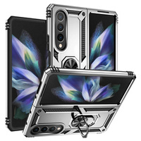 θωρακισμένη θήκη για Samsung Galaxy Z Fold 4 5G, Nox Case Ring, ασημένια