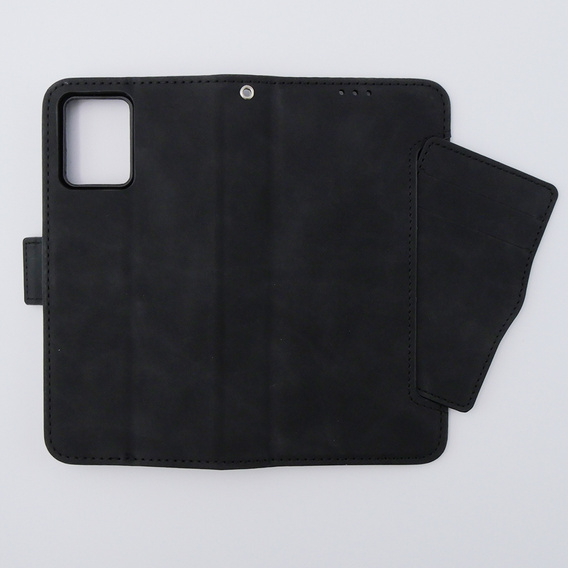 Θήκη με πτερύγιο για Motorola Moto G54 5G, Card Slot, μαύρη