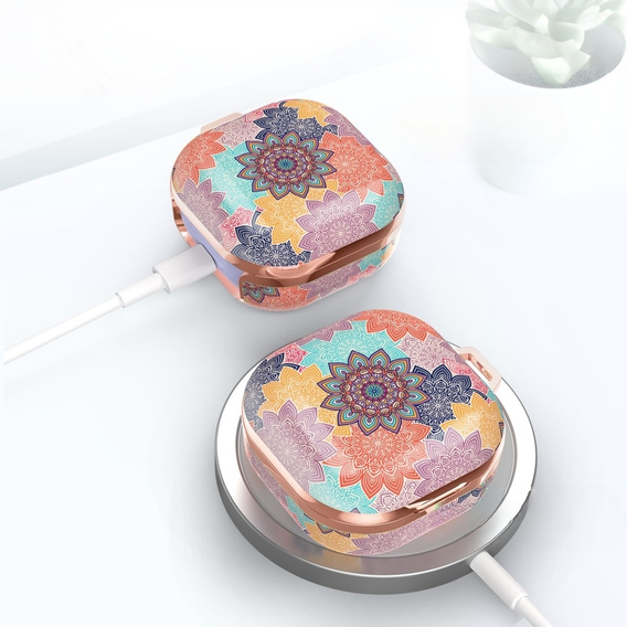 Θήκη για Samsung Galaxy Buds 2 / 2 Pro / Pro / Live, χρωματιστό μαντάλα