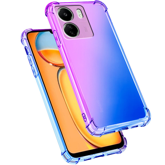 θήκη για το Xiaomi Redmi 13C / Poco C65, Gradient Dropproof, Μωβ / μπλε