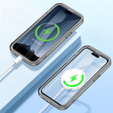 Θήκη για iPhone 16 Pro Max, Shockproof Hybrid, με μεμβράνη οθόνης, για MagSafe, γκρι