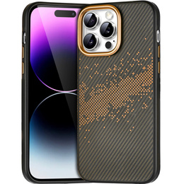 Θήκη για iPhone 14 Pro Max, Milky Way, χρυσή