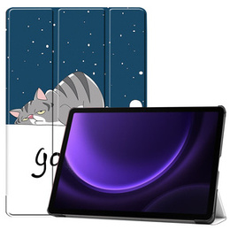 Θήκη για Samsung Galaxy Tab S10 Lite / S10 FE / S9 FE, με πτερύγιο, sleeping cat