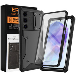 θήκη για το Samsung Galaxy A55, ERBORD Rugged Case, μαύρο (δύο πλαίσια)