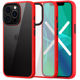 Θήκη για iPhone 13 Pro, ERBORD Hybrid Case, κόκκινη