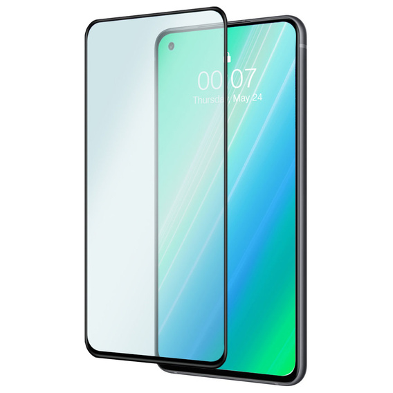 2x Μετριασμένο γυαλί για Realme 8 5G, ERBORD 3D πλήρης οθόνη