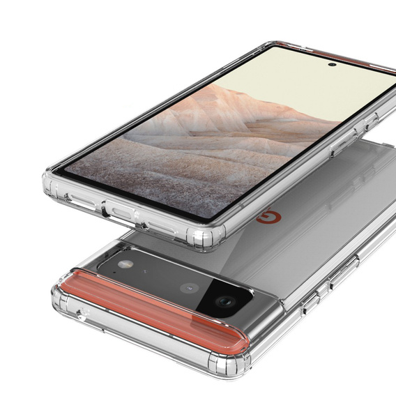 Θήκη για Google Pixel 6, Fusion Hybrid, διαφανής